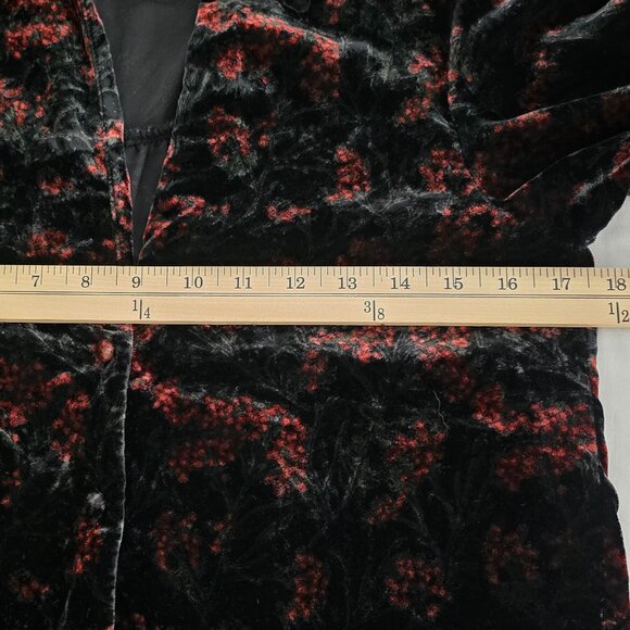 ZARA women's velvet-like blouse, size S. - Picture 9 of 11